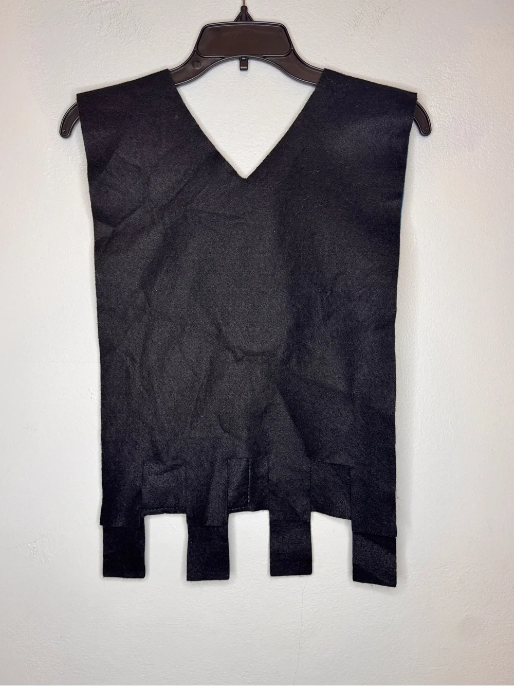 Knight Vest Blue & Black Felt Vest with Silver Shield Decal Halloween Costume